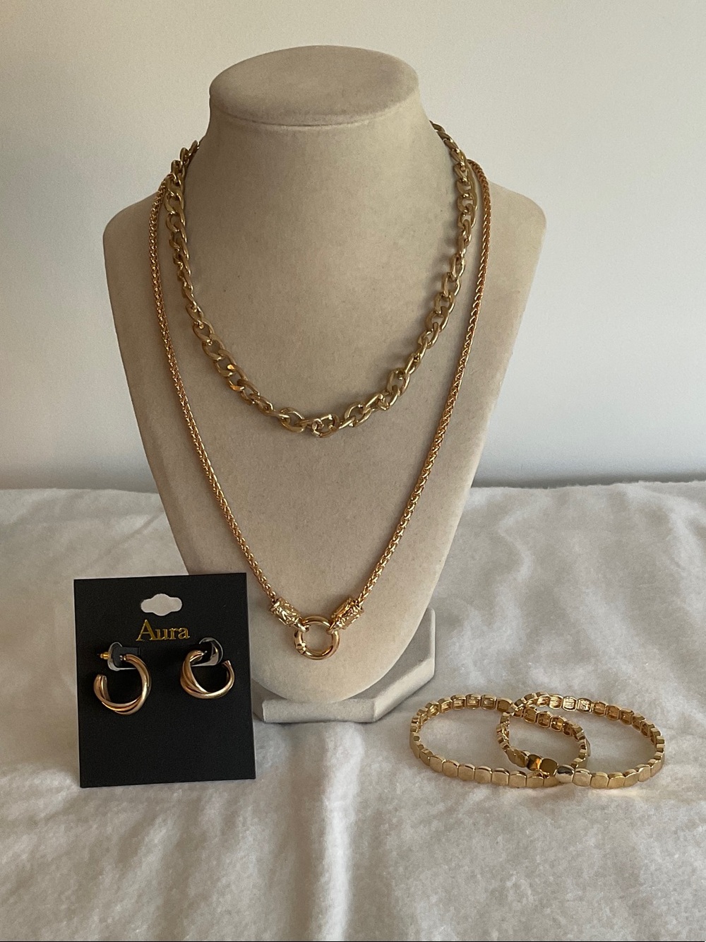 Gold Tone Jewelry Bundle